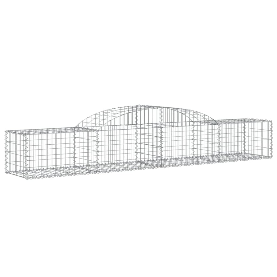 Schanskorf gewelfd 300x50x40/60 cm gegalvaniseerd ijzer 1 300 x 50 x 40/60 cm