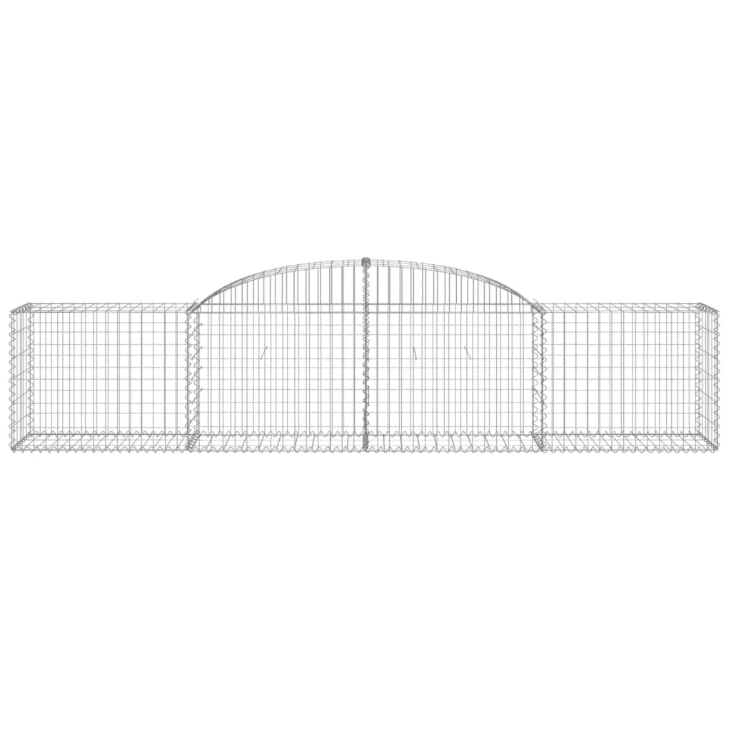 Schanskorf gewelfd 300x50x60/80 cm gegalvaniseerd ijzer 1 300 x 50 x 60/80 cm