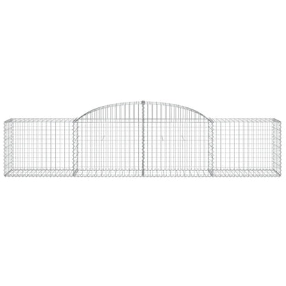 Schanskorf gewelfd 300x50x60/80 cm gegalvaniseerd ijzer 1 300 x 50 x 60/80 cm
