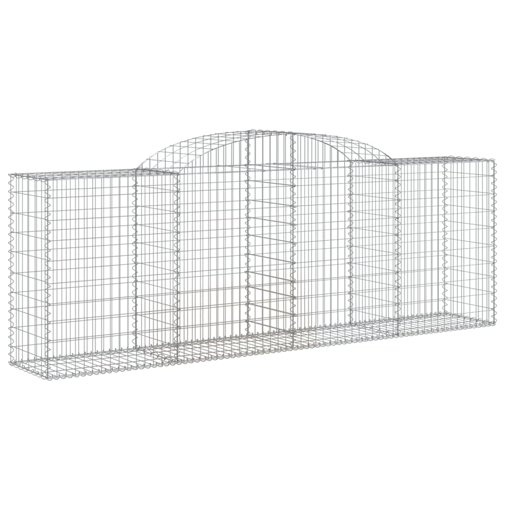 Schanskorf gewelfd 300x50x100/120 cm gegalvaniseerd ijzer 1 300 x 50 x 100/120 cm
