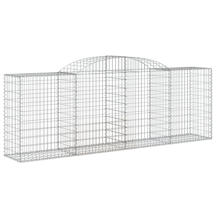 Schanskorf gewelfd 300x50x100/120 cm gegalvaniseerd ijzer 1 300 x 50 x 100/120 cm