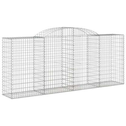 Schanskorf gewelfd 300x50x120/140 cm gegalvaniseerd ijzer 1 300 x 50 x 120/140 cm
