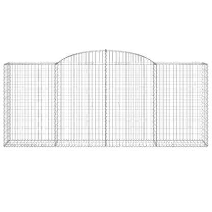 Schanskorf gewelfd 300x50x120/140 cm gegalvaniseerd ijzer 1 300 x 50 x 120/140 cm