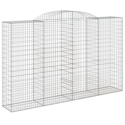 Schanskorf gewelfd 300x50x180/200 cm gegalvaniseerd ijzer 1 300 x 50 x 180/200 cm