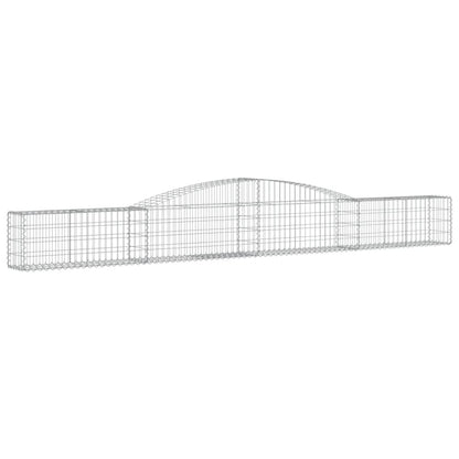 Schanskorf gewelfd 400x30x40/60 cm gegalvaniseerd ijzer 1 400 x 30 x 40/60 cm
