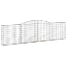Schanskorf gewelfd 400x30x100/120 cm gegalvaniseerd ijzer 1 400 x 30 x 100/120 cm
