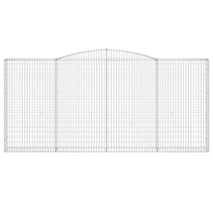 Schanskorf gewelfd 400x30x180/200 cm gegalvaniseerd ijzer 1 400 x 30 x 180/200 cm