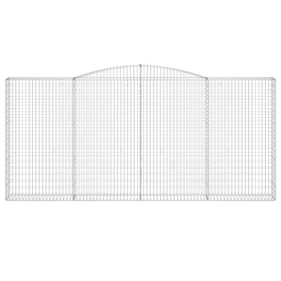 Schanskorf gewelfd 400x30x180/200 cm gegalvaniseerd ijzer 1 400 x 30 x 180/200 cm