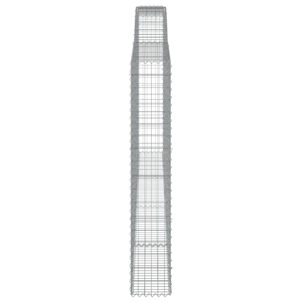 Schanskorf gewelfd 400x30x180/200 cm gegalvaniseerd ijzer 1 400 x 30 x 180/200 cm