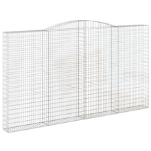 Schanskorf gewelfd 400x30x220/240 cm gegalvaniseerd ijzer 1 400 x 30 x 220/240 cm