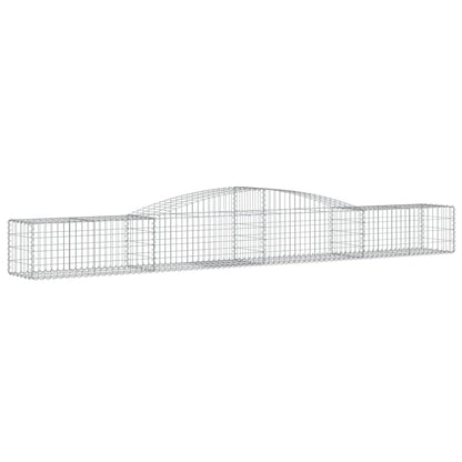 Schanskorf gewelfd 400x50x40/60 cm gegalvaniseerd ijzer 1 400 x 50 x 40/60 cm