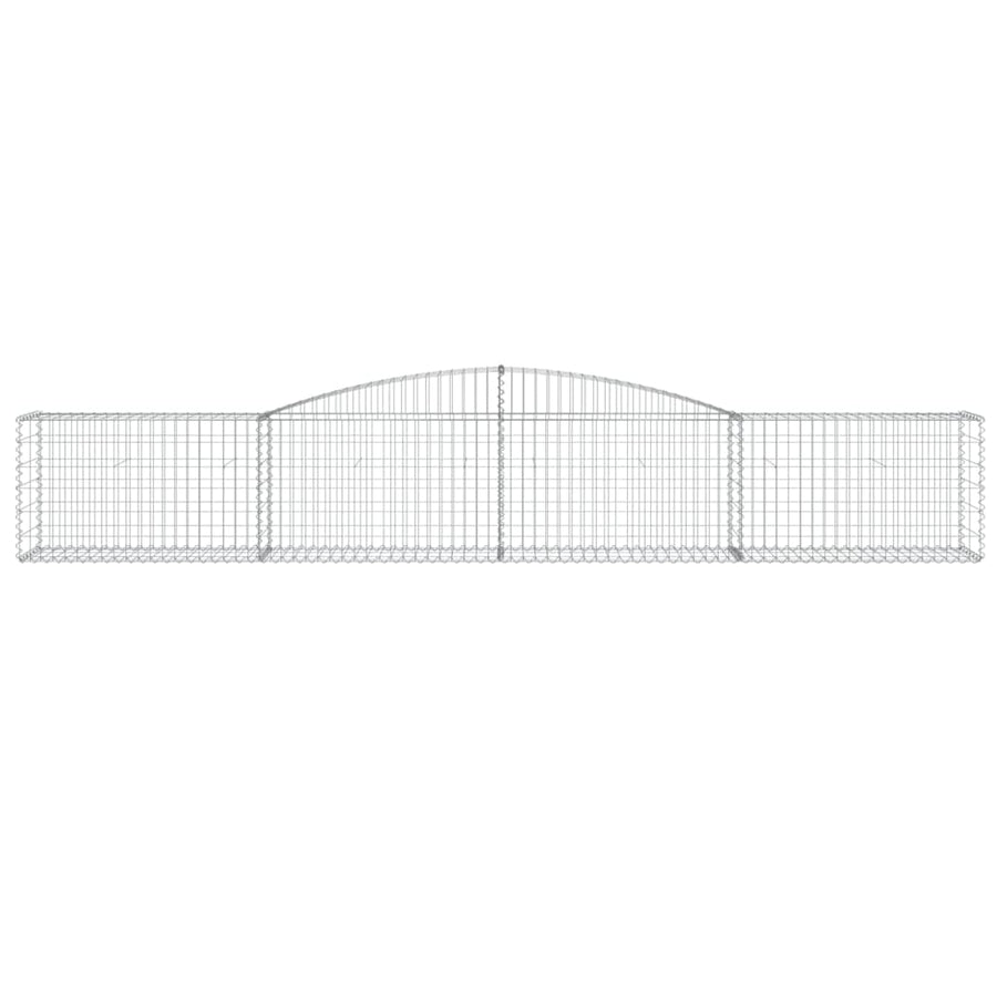 Schanskorf gewelfd 400x50x60/80 cm gegalvaniseerd ijzer 1 400 x 50 x 60/80 cm