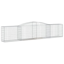 Schanskorf gewelfd 400x50x80/100 cm gegalvaniseerd ijzer 1 400 x 50 x 80/100 cm