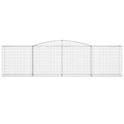 Schanskorf gewelfd 400x50x100/120 cm gegalvaniseerd ijzer 1 400 x 50 x 100/120 cm