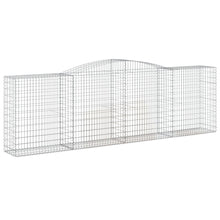 Schanskorf gewelfd 400x50x120/140 cm gegalvaniseerd ijzer 1 400 x 50 x 120/140 cm