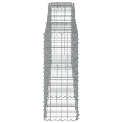 Schanskorf gewelfd 400x50x120/140 cm gegalvaniseerd ijzer 1 400 x 50 x 120/140 cm