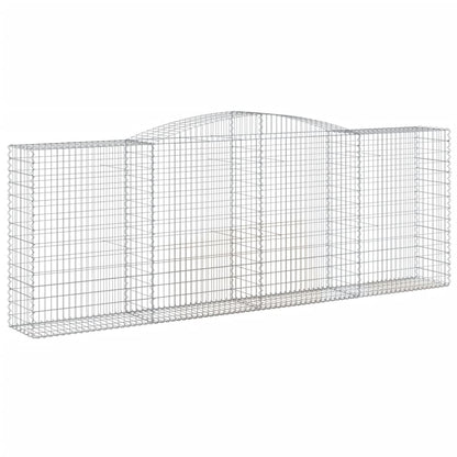 Schanskorf gewelfd 400x50x140/160 cm gegalvaniseerd ijzer 1 400 x 50 x 140/160 cm