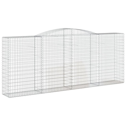 Schanskorf gewelfd 400x50x160/180 cm gegalvaniseerd ijzer 1 400 x 50 x 160/180 cm