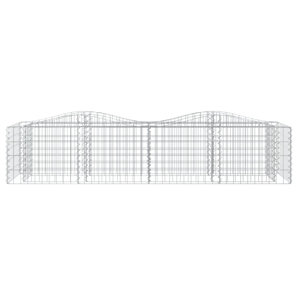 Schanskorf gewelfd verhoogd 200x50x50 cm gegalvaniseerd ijzer 200 x 50 x 50 cm