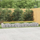 Gabion curved raised 400x100x50 cm galvanized iron