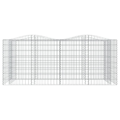 Schanskorf gewelfd verhoogd 200x100x100 cm gegalvaniseerd ijzer