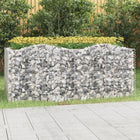 Gabion arched raised 200x100x100 cm galvanized iron