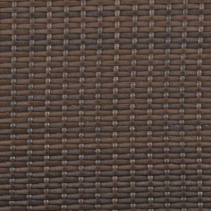 Tuinbank 2-Zits Met Kussens Poly Rattan Bruin