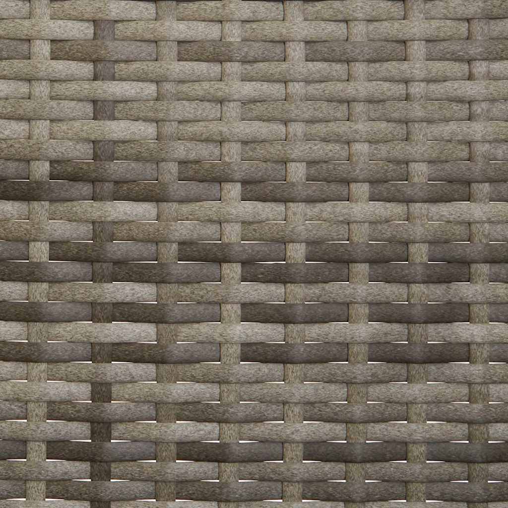 Tuinbank 2-Zits Met Kussens Poly Rattan Grijs