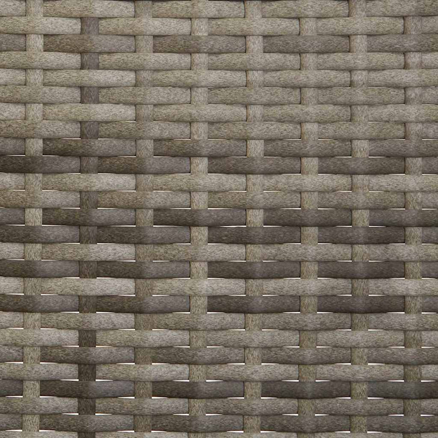 Tuinbank 2-Zits Met Kussens Poly Rattan Grijs