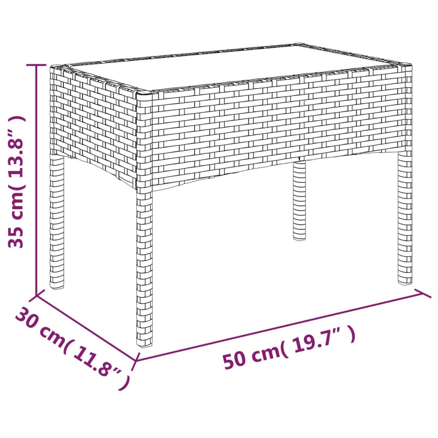-Delige Loungeset Met Kussens Poly Rattan Bruin