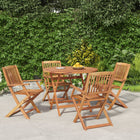 5-Piece Dining Set Solid Acacia Wood 1
