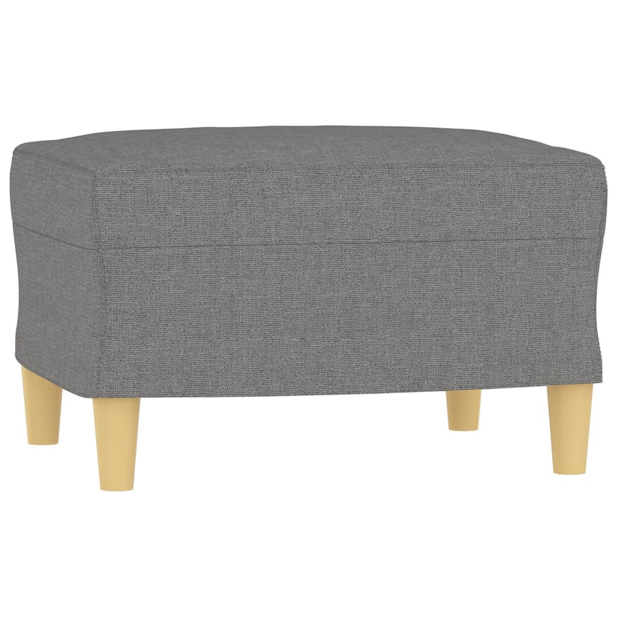 Fauteuil Met Voetenbank 60 Cm Stof Donkergrijs 78 x 77 x 80 cm