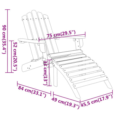 Loungeset Adirondack Massief Acaciahout 3
