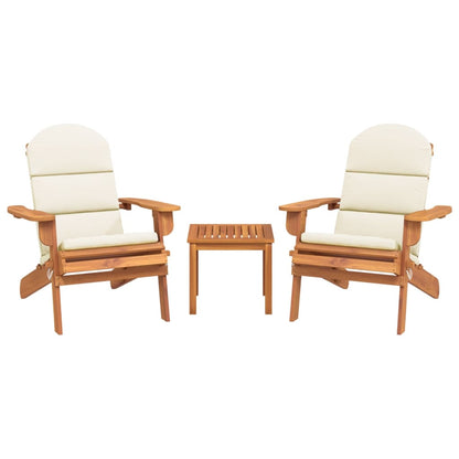Loungeset Adirondack massief acaciahout Wit Stoel