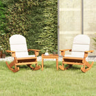 Loungeset Adirondack massief acaciahout Wit Fauteuil