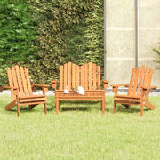 Loungeset 4-delig massief acaciahout