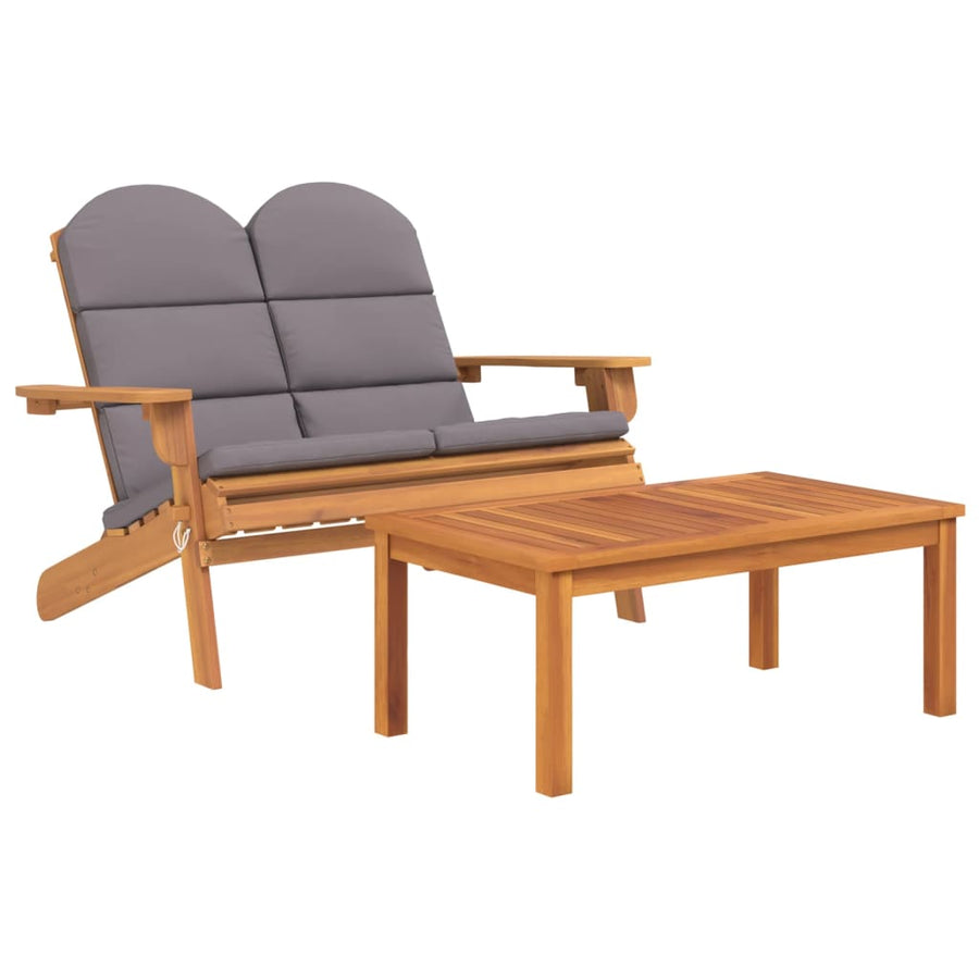4-Delige Loungeset Adirondack Massief Acaciahout 1