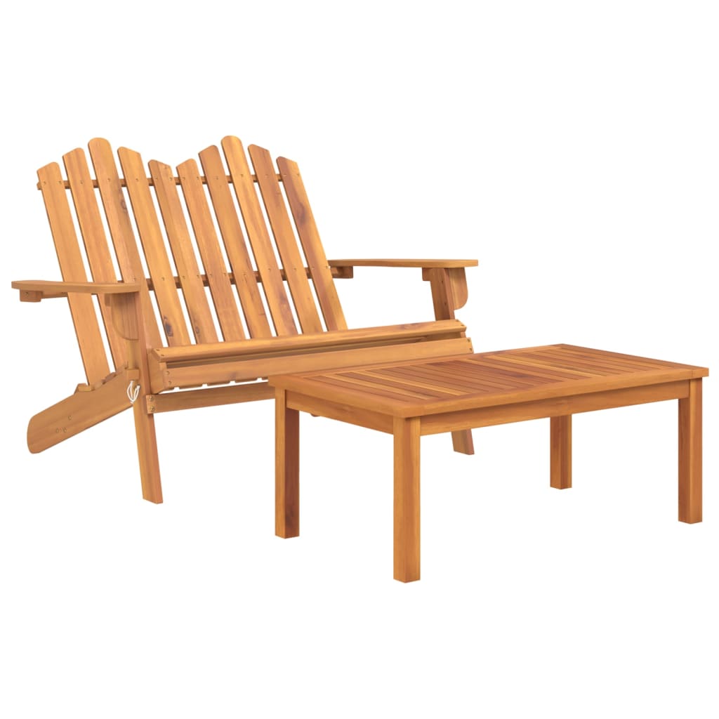 3-Delige Loungeset Adirondack Massief Acaciahout 1