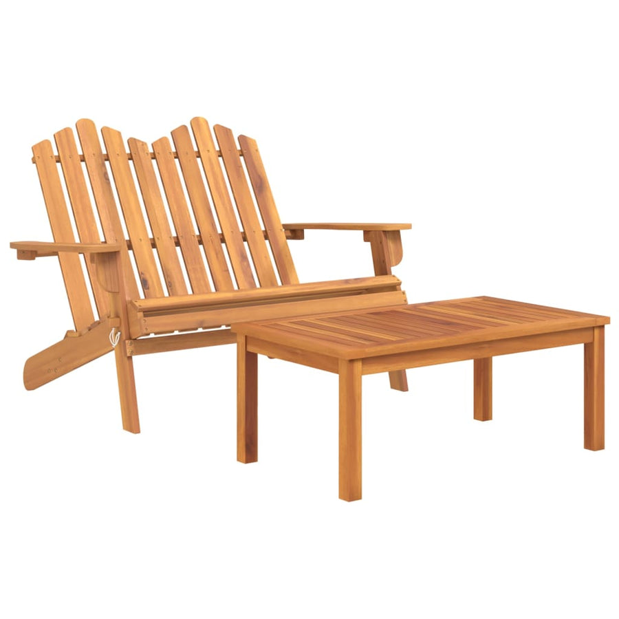3-Delige Loungeset Adirondack Massief Acaciahout 1