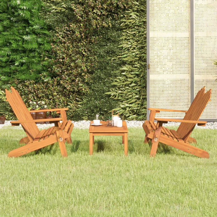 3-Delige Loungeset Adirondack Massief Acaciahout 1