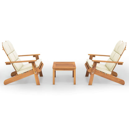 3-Delige Loungeset Adirondack Massief Acaciahout 1