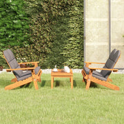 Loungeset 3-delig massief acaciahout bruin