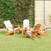 5-Piece Lounge Set Adirondack Solid Acacia Wood 1