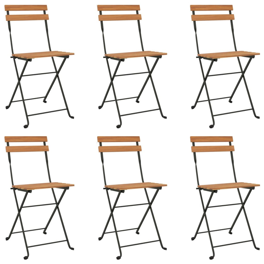 Bistrostoelen Inklapbaar Massief Teakhout En Staal 6
