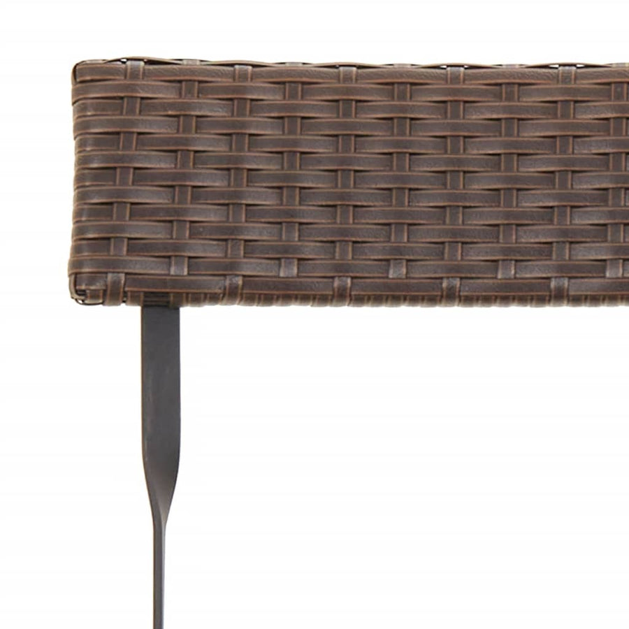 Bistrostoelen Inklapbaar Poly Rattan En Staal 8 Bruin