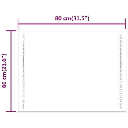 Badkamerspiegel LED 60x80 cm