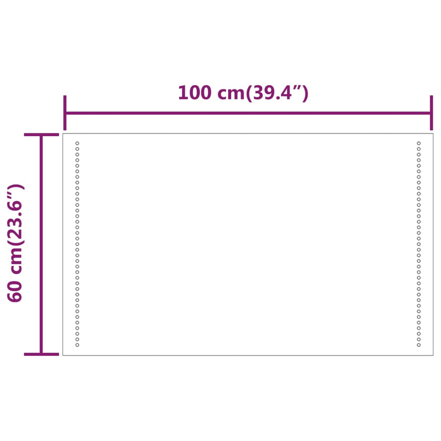 Badkamerspiegel LED 60x100 cm