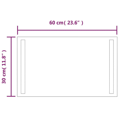 Badkamerspiegel LED 30x60 cm 30 x 60 cm