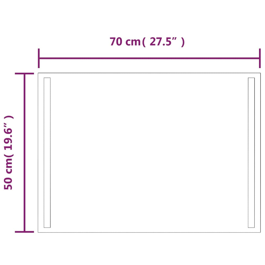 Badkamerspiegel LED 50x70 cm 50 x 70 cm