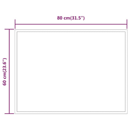 Badkamerspiegel LED 60x80 cm